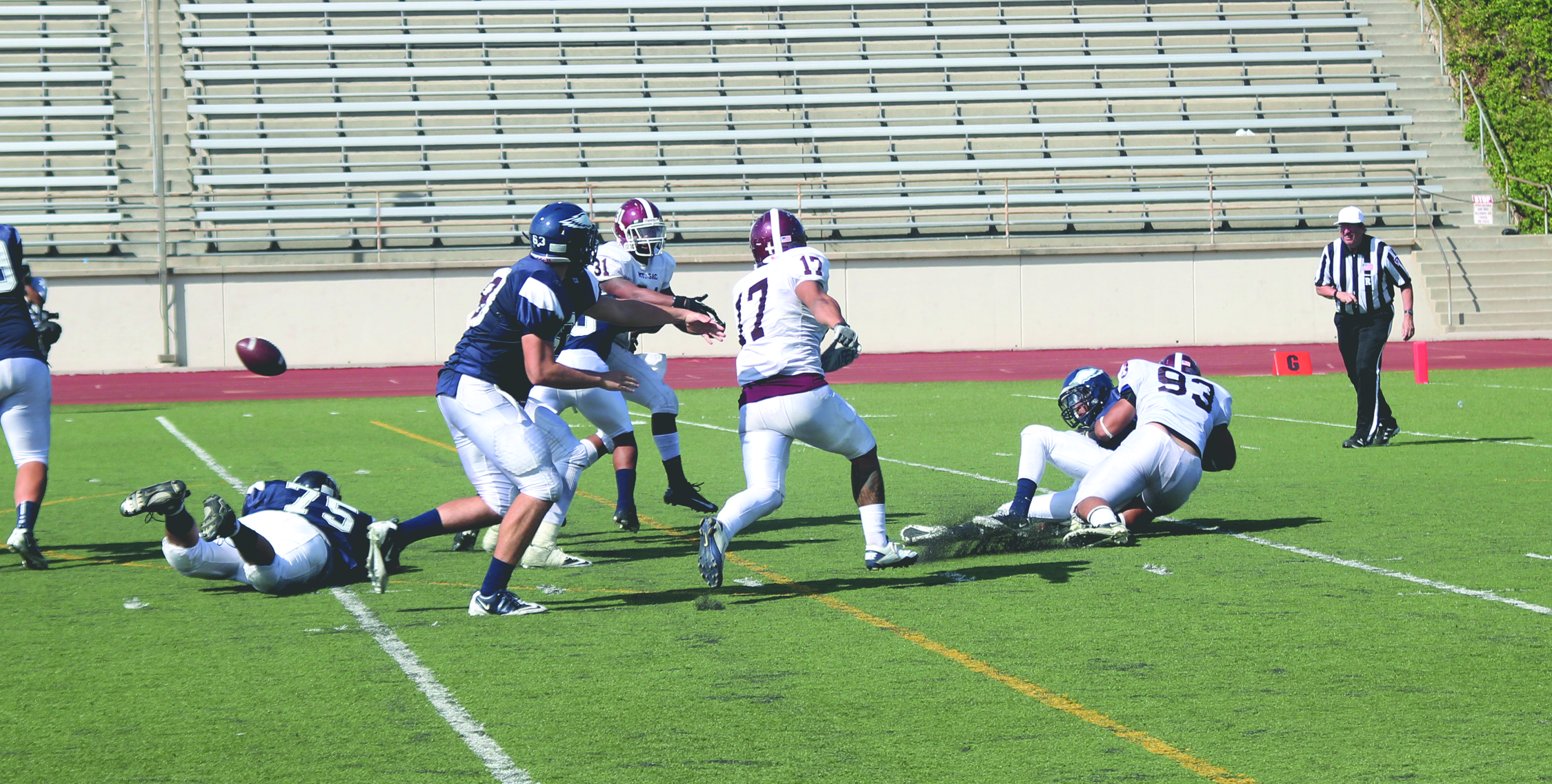 Mounties manhandle Owls in conference opener