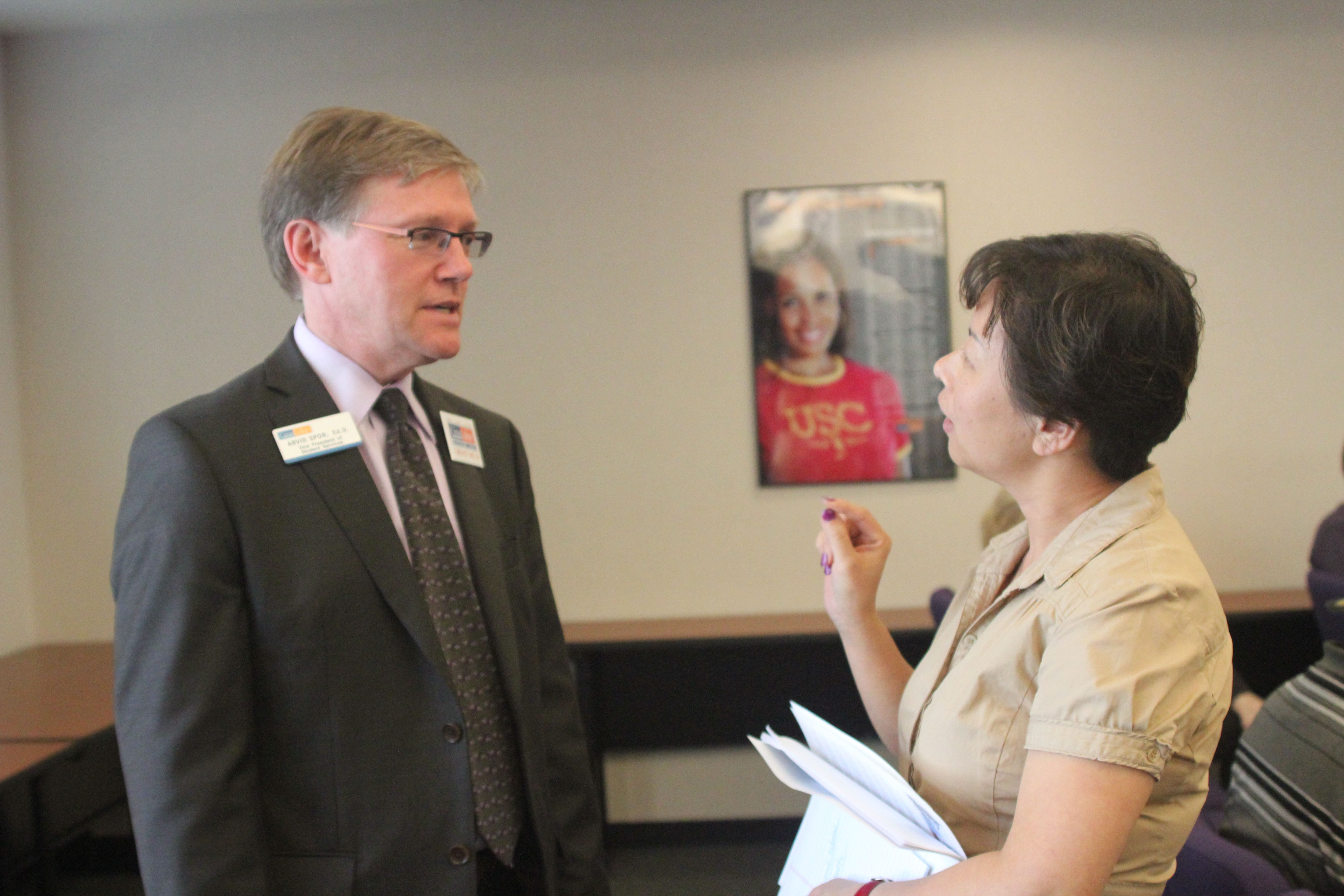 Vice president of student services is welcomed