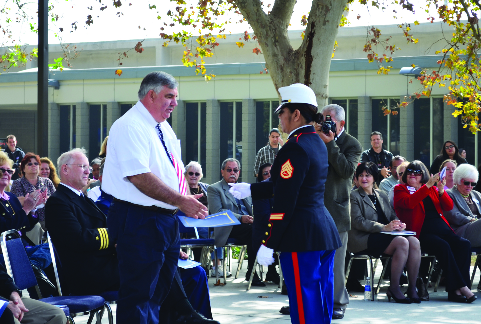 Vietnam veteran, faculty president honored