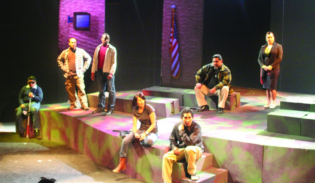 The Cast of “The Bronze Star” received a standing ovation at the Kennedy Center American College Theater Festival competition in Los Angeles Feb. 15.