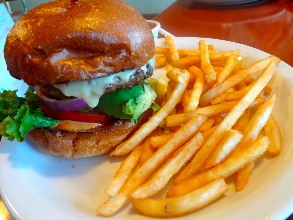[Sarah Bujanda] The Baja Pepper Jack Burger at Ed’s Place in Old Town Glendora is a lunch must-have.
