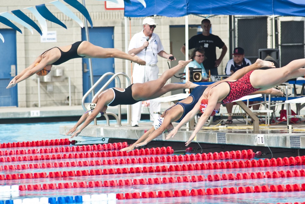 Citrus College held its own against LA Valley, Bakersfield, and Ventura in the first home swim meet in three years March 29.