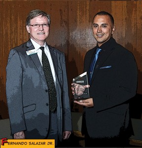 Fernando Salazar Jr. is the latest in a long line of Citrus College Veteran Center success stories, and the third consecutive veteran to win the campus’ highest award. (Citrus College External Relations)