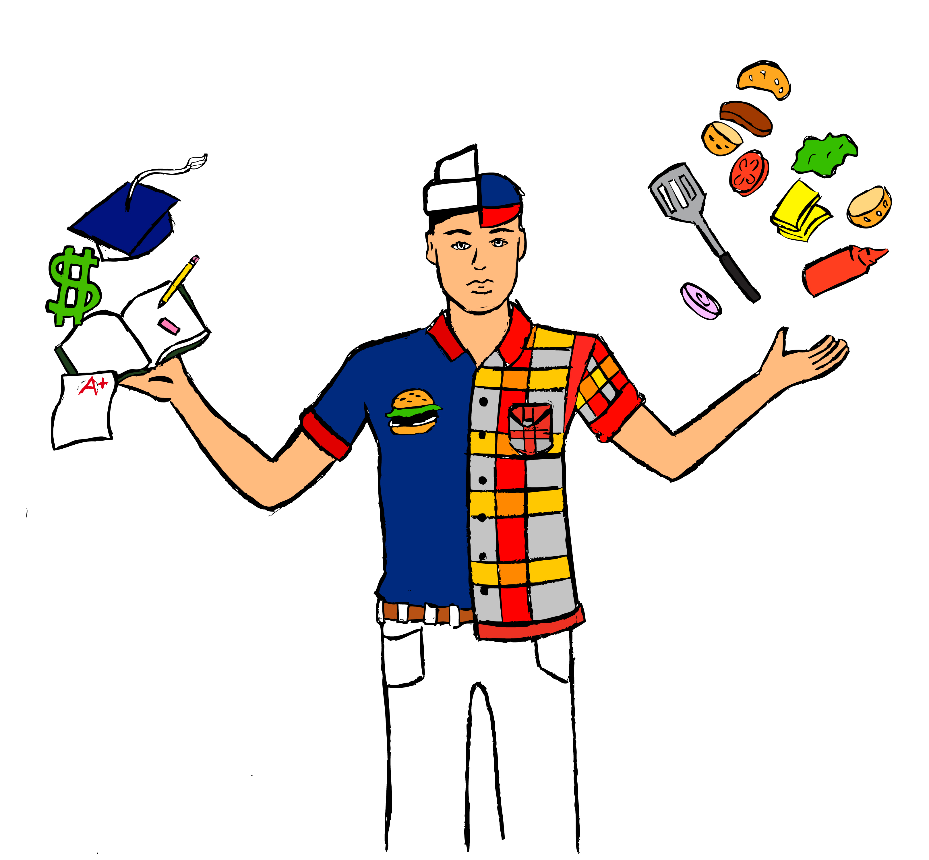 Be a full time student and worker