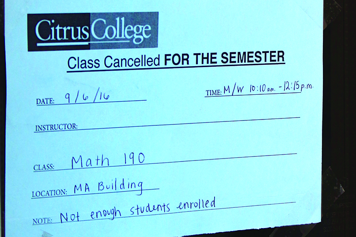 Canceled Classes on the Rise