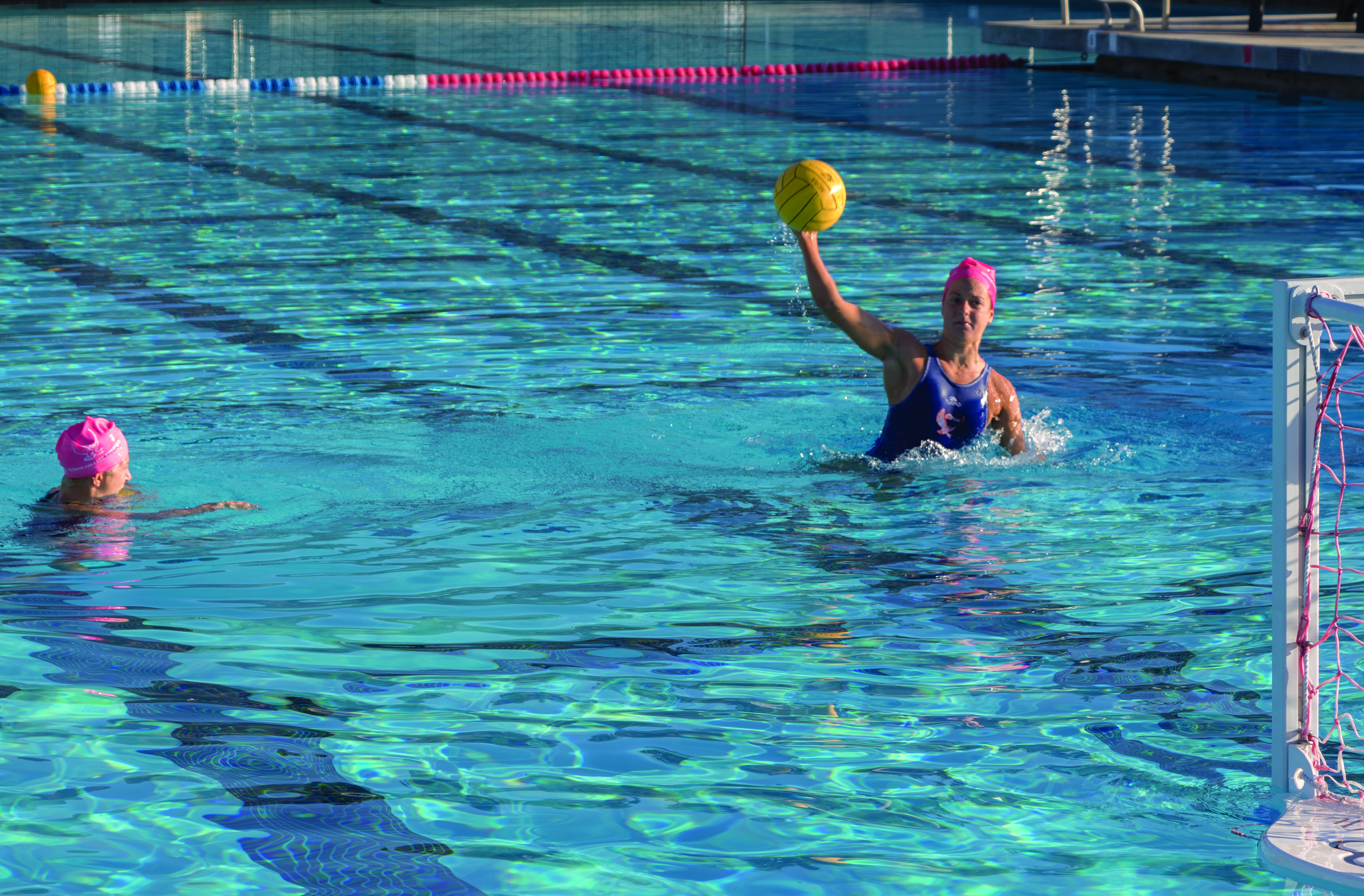 Women’s water polo goes pink for October