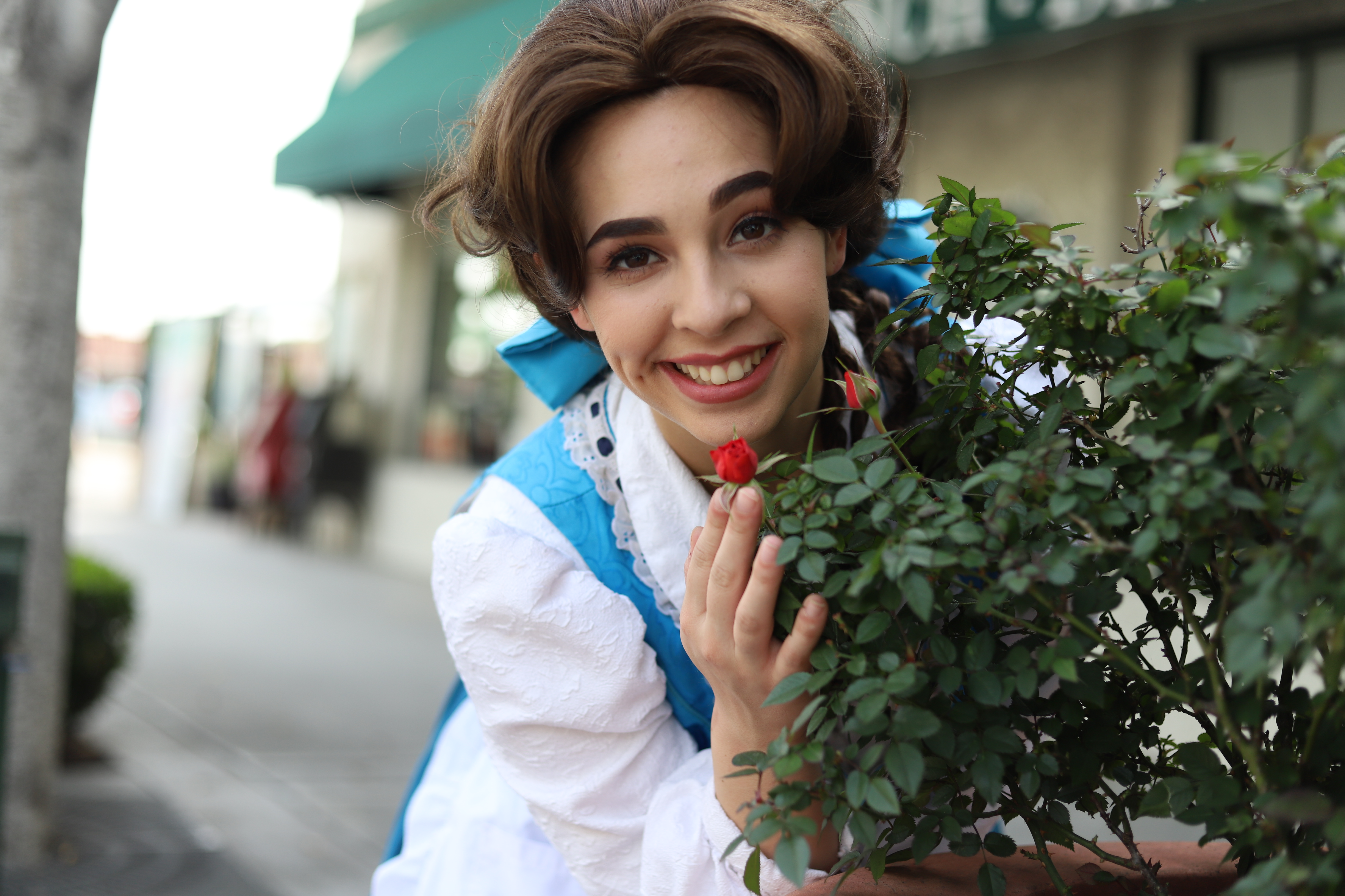 Belle visits Glendora Village