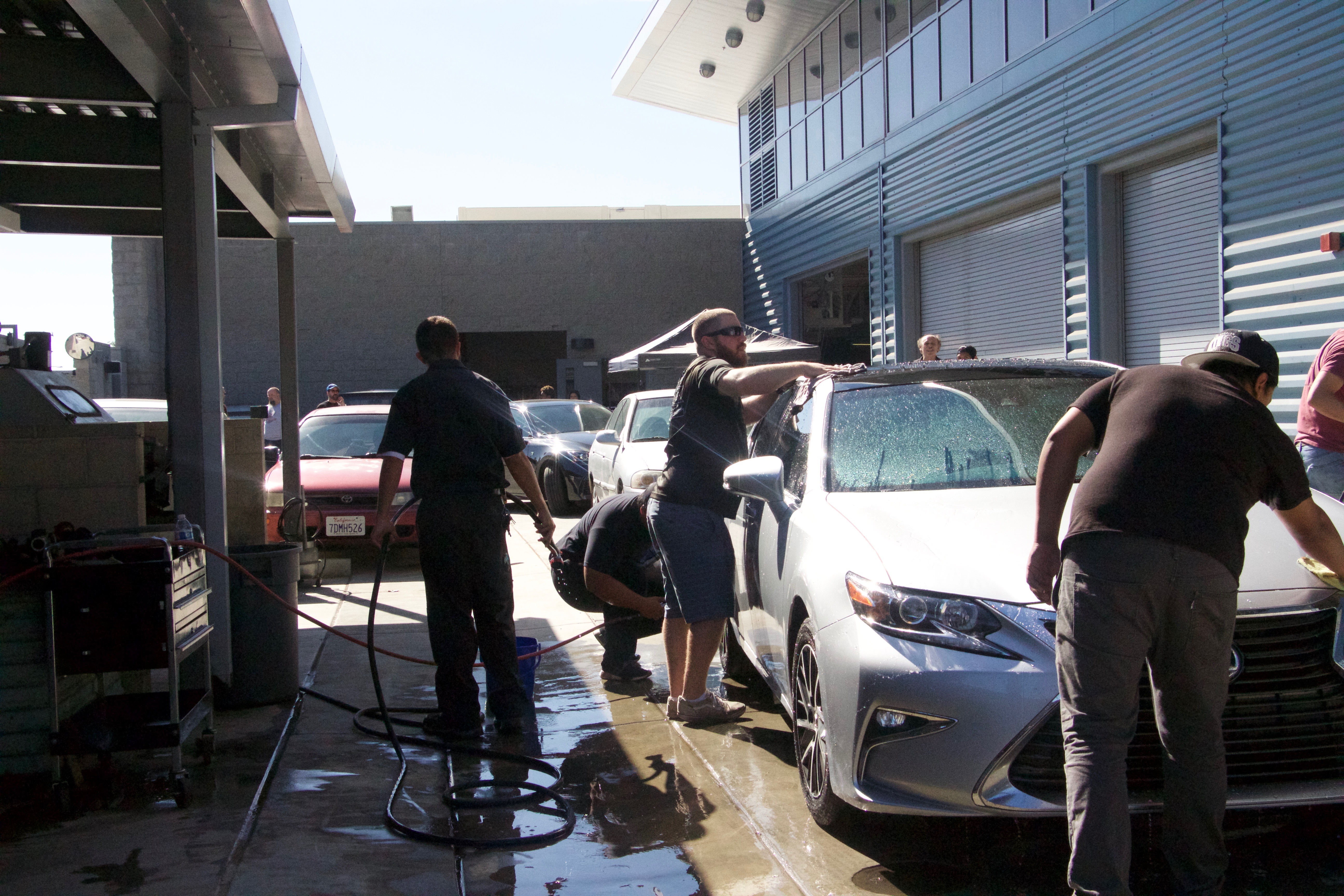 Faculty Association car wash raises money for scholarship