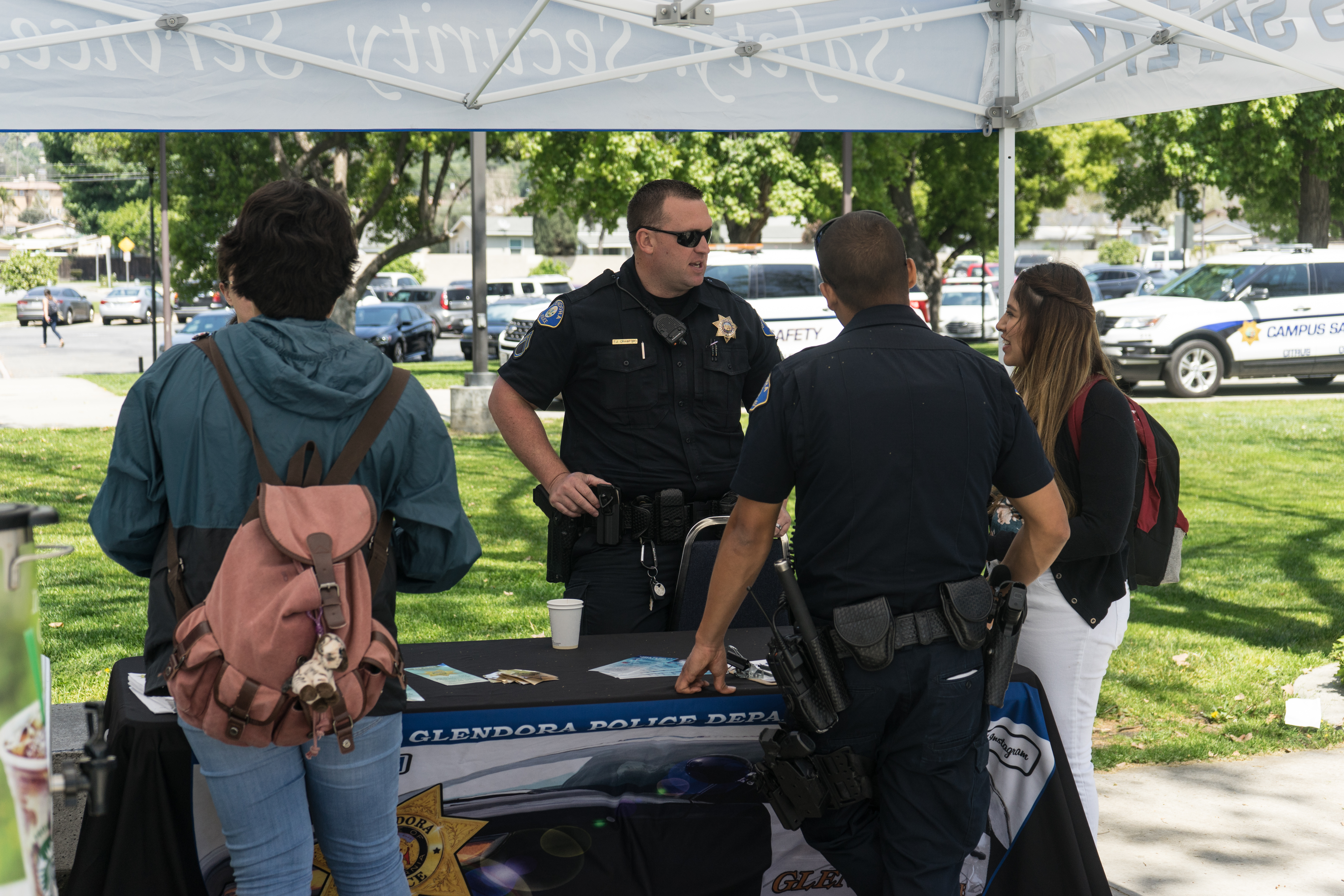 Coffee and cookies distributed at police recruitment