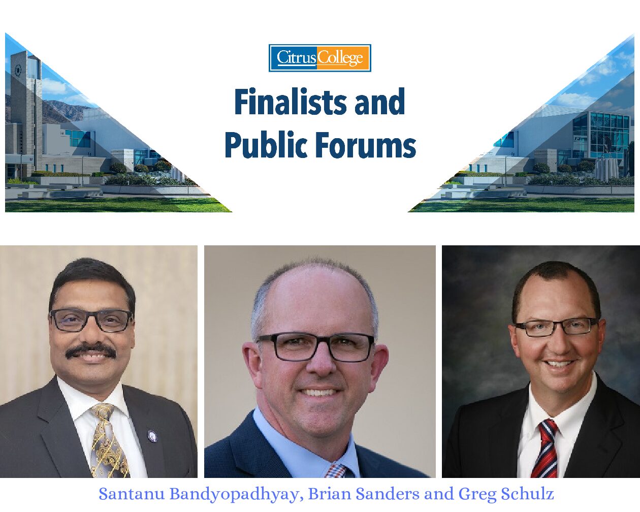 Superintendent/president finalists discuss leadership and equity